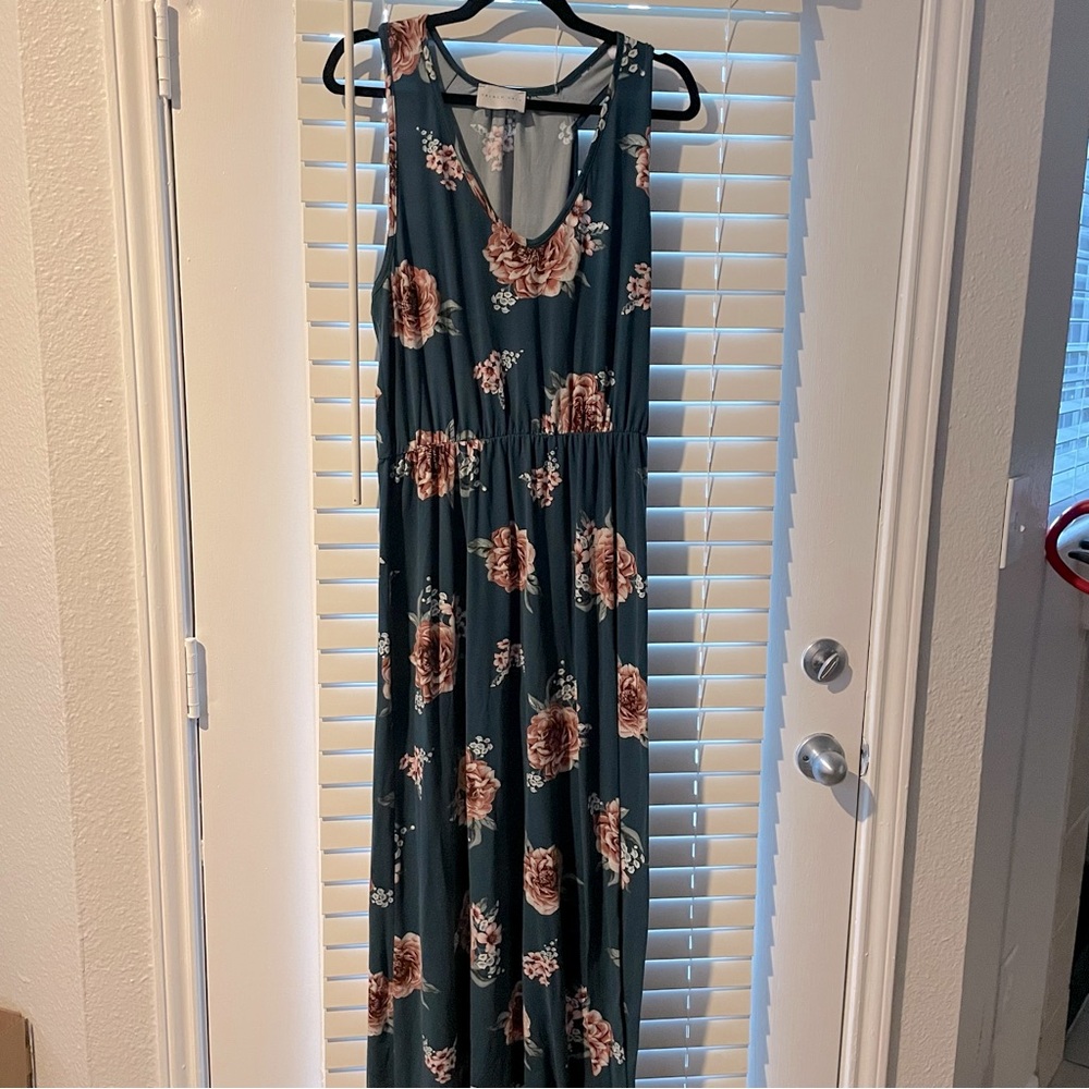 Boutique Floral Maxi Dress - L